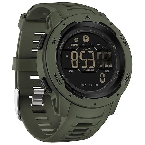 Other - Men's Digital Watch Waterproof Pedometer Watches Sport Watch , green